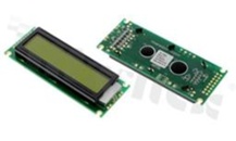 Wyświetlacz LCM; LCD znakowy; 16x2 znaków; STN pozytywowy żółto-zielony Y/G ; z żółto-zielonym Y/G podświetleniem LED; kąt patrzenia 6:00;5.0 V;  dodatklowa czcionka English-Japanese;
