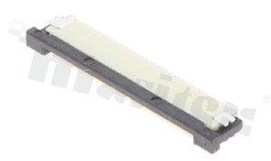 ZIF connector for FFC/FPC; pitch 0.50mm; 36-contacts; SMD; side entry; downside contacts