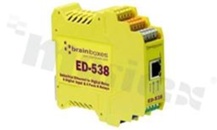 Przemysłowa bramka Ethernet; 1 port 10/100Base-T(X); 8 wejść cyfrowych; 4 wyjścia przekaźnikowe; port RS485; wsparcie Modbus TCP; temp. pracy: -30+80 st.C; zasilanie 5...30VDC; montaż na szynie DIN