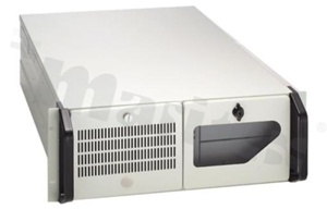 obudowa rack mount 19''; 4U; przeznaczona do montażu płyt głównych ATX; zewnętrzne kieszenie 3x 5.25''; 1x 3.5''; gniazda USB i PS2 na przodzie; głębokość 537.6mm