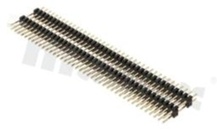Listwa stykowa do PCB; w rastrze 2.00mm; 2x40 styków; montaż: THT; męska; prosta; dwurzędowe 2-poziomowa; 3.0/9.3/5.2mm