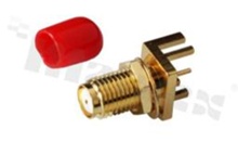 Female Edge Connector; straight; 50 Ohm; for PCB; RoHS