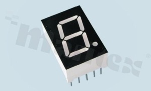 7-Seg. LED Display LTS056B-ASBW-E4; 1 digit; blue; 14.2mm; 12.6x19mm; CC; E/black; diffus; RoHS; JIUZHOU /120pcs