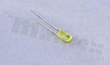 Dioda LED sygnalizacyjna; THT; 3mm oval; żółta; 590nm; 1000mcd/20mA; 1.8-2.4V; dyfuzyjna; 115 stopni