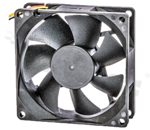 Fan   DC; 24VDC; 80x80x25mm; 31 CFMn; 29.4 dB.