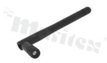 Antena; prętowa łamana; GSM; 850-2100MHz; 3.0dBi; VSWR<2.5; liniowa; dookólna; SMA; przykręcana; fi10x108.5mm; czarny