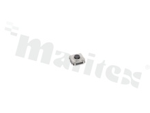 Tact Switch, h=3.5 mm, operating force 200gf, black, IP67 RoHS