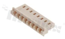 Crimp terminal housing; pitch 2.50mm; 8-contacts; female; applicable wire AWG#22-28