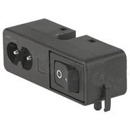 Power Input Modules (PEM); CMF1.1111.12; Solder; 2; Panel, Snap-In, Through Hole; Receptacle
