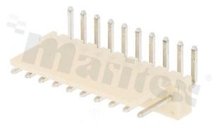 Złącze Kablowe do PCB; w rastrze 2.54mm; 10-stykowe; montaż THT; męskie; poziome; 250V/3A