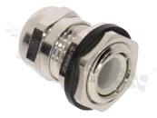 Dławnica kablowa M16; mosiężna niklowana; M16x1.5 4-8mm; Flat O-ring; z nakrętką;na klucz 17/19