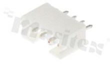Header for PCB; pitch 2.00mm; 4-contacts; THT; male; top entry; 100V/2A