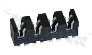 Złącze 4-kontaktowe; SMD; z kontaktem typu IDC; do pojedyńczych przewodów AWG18; zalecane stosowanie kapturka zaciskowego CLED-C59-0418