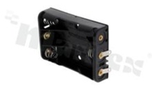 3xAAA Battery holder; with soldered lug