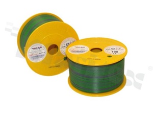 Single wire LGY/H05V-K; with copper multi-strand; green/violet; cross section 1.50mm2; AWG 16; 500V; -40+105 deg.C; 100m.
