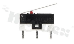 Miniaturowy mikroprzełącznik z dźwignią; SPDT; montaż: THT; 1A/125V AC.