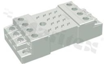 Socket for relay; 14 PIN; 10A; mounting: panel; 10A/250VAC