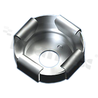 Battery 9V contact; socket; diameter 5.3mm; screw