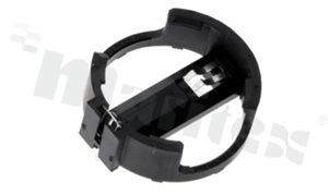 Battery holder; contact: phosphor bronze