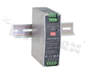 Przetwornica DC/DC; DIN; 240W; 24V; 10A; 67.2-154VDC