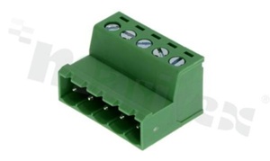 Listwa zaciskowa rozłączalna; w rastrze 5.00mm; 5-torowa; męska; na przewód 2.50mm2 (28-12AWG); kierunek wtykania równoległy do osi przewodów; styki z miedzi; mosiężna klatka; UL 300V/15A