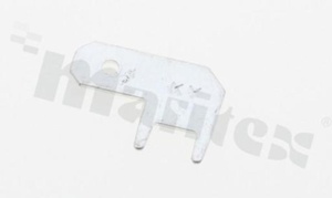 Konektor płaski; męski; 4.8mm; 0.5mm; kątowy; montaż: THT; cynowany