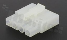Crimp terminal housing; pitch 6.20mm; 4-contacts; female; applicable wire AWG#14-22; 300V/9A