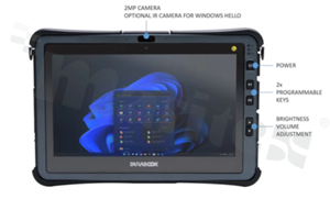 Tablet; Intel Core i5/i7; 11.6” FHD (1920 x1080); NVMe PCIe SSD; TPM 2.0; Audio; microSD; USB