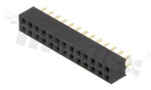 Listwa stykowa do PCB; w rastrze 2.00mm; 2x13 styków; montaż: THT; żeńska; prosta; dwurzędowe