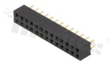 Listwa stykowa do PCB; w rastrze 2.00mm; 2x13 styków; montaż: THT; żeńska; prosta; dwurzędowe