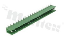 Pluggable terminal block; pitch 5.00mm; 20-ways; male; R/A pin header; opened type; UL 300V/16A; TUV:320V/20A
