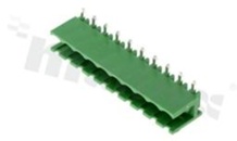 Listwa zaciskowa rozłączalna; w rastrze 5.00mm; 10-torowa; męska; kątowa; otwarta; UL 300V/15A; TUV:320V/20A