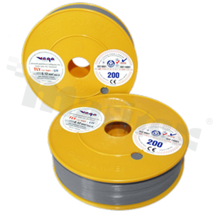 Przewód pojedynczy TLY/LIY; z wielodrutową miedzianą żyłą; szary; przekrój 0.12mm2; AWG 26; 300V; -40+105 st.C; 200m.