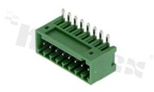 Listwa zaciskowa rozłączalna; w rastrze 2.50mm; 8-torowa; męska; kątowa; zabudowana; UL 300V/8A; TUV:250V/7A