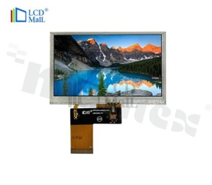 Wyświetlacz TFT; LCD 4.3"; 480xRGBx272 pikseli; Transmissive/IPS BEF POL; podświetlenie białe LED; 480 cd/m2; 40 pinów;