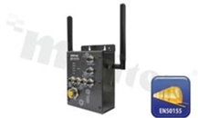 Access Point przemysłowy kolejowy; norma kolejowa EN50155; Wi-Fi IEEE 802.11 a/b/g/n; 4xSSID; 2 porty 10/100/1000Base-T(X); 4xDI/DO; wyjście przekaźnikowe; złącza M12; temp. pracy: -25+70 st.C; zasilanie redundantne 12...48VDC lub z PoE