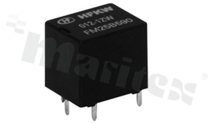 Electromagnetic relay; contact rating current 30A; coil voltage 24VDC; changeover contact (1C); coil power 600mW; 20A/12VDC