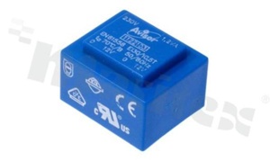 Transformator sieciowy; 230VAC; 2x24VAC; 1.2VA; 70B; VDE/CE 