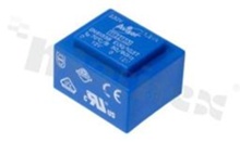 Transformer; 230VAC; 2x24VAC; 1.2VA; 70B; VDE/CE