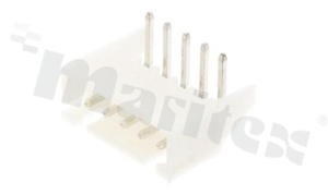 Header for PCB; pitch 2.50mm; 5-contacts; THT; male; side entry; 250V/3A