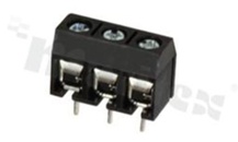 PCB terminal block; pitch 5.00mm; 3-ways; vertical; wire range 1.5mm2 (AWG 22-14); with screws for a cross screwdriver; brass cage; black color; UL 300V/10A, TUV 250V/15A