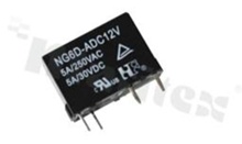 Przekaźnik elektromagnetyczny; prąd znamionowy 5A; napięcie cewki 5VDC; pojedynczy styk zwierny (1A); 5A/30VDC; 5A/250VAC