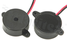 Sound transducer; piezoelectric; built-in generator; cable; 12V; 3.5kHz; 90dB; 23x10mm