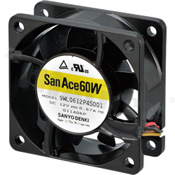 Fan; splash-proof; DC; 12VDC; 60x60x25mm; 0.78m3/min; 36.0dB; IP68.