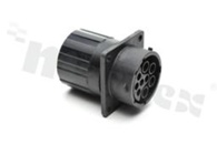 Standard Connector circular; Sq Flg Rcpt w endcap 4+5 pins; SZ 16 Socke