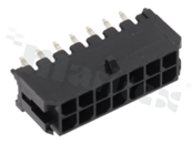 Złącze Kablowe do PCB; w rastrze 3.00mm; 14-stykowe [2x7]; montaż THT; męskie; pionowe; dwurzędowe; AWG#30-22; 250V/5A
