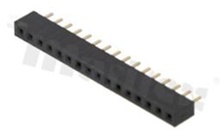 Pin Header; pitch 2.00mm; 1x16 pins; assembly: THT; female; straight; single row