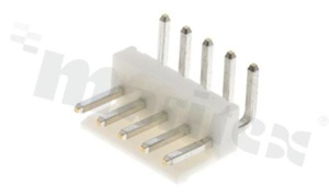 Header for PCB; pitch 3.96mm; 5-contacts; THT; male; side entry; 250V/10A