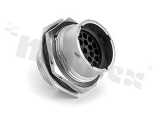 Amphenol Eco-Mate RM, receptacle, 23 pins, male, 13A, shell size 18, contact size: 16, contacts supplied separately, IP67