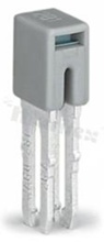Bridge for through-hole terminal blocks; 2-track; grey; 32A
